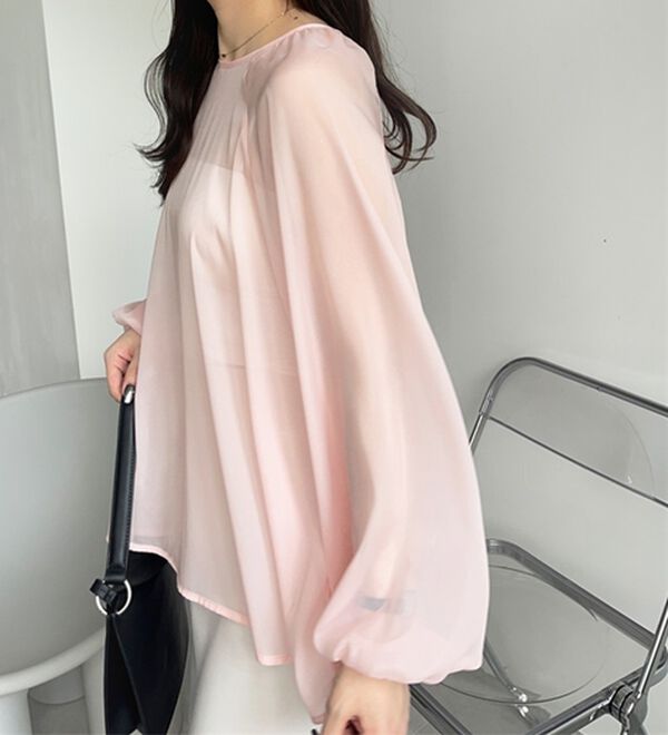 GeeRA（ジーラ）の「バックリボンシアーブラウス（ブラウス）」｜詳細画像