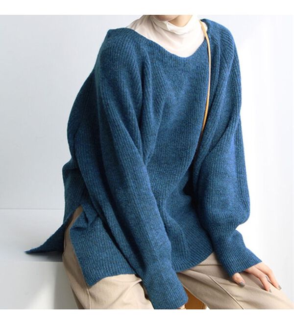 GeeRA（ジーラ）の「メランジボリューム袖ニット（ニット・セーター）」｜詳細画像