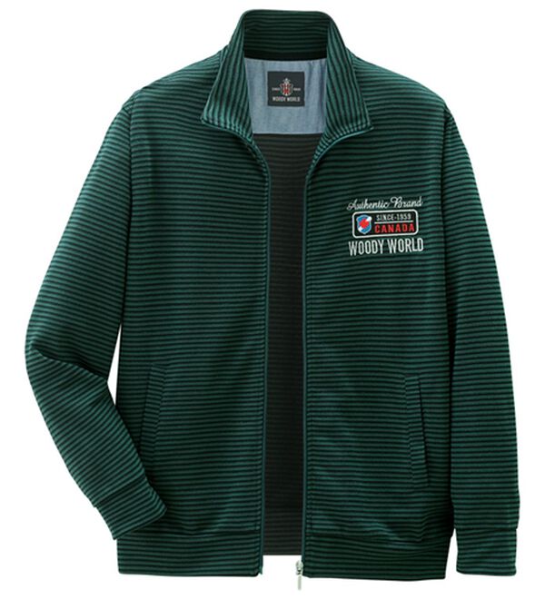 「さっと羽織れるドライメッシュブルゾン（メンズブルゾン）」｜ダークグリーン