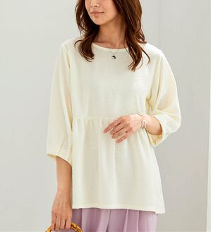 BELLUNA（ベルーナ）の「ジャカード素材ペプラムチュニック（チュニック）」｜詳細画像