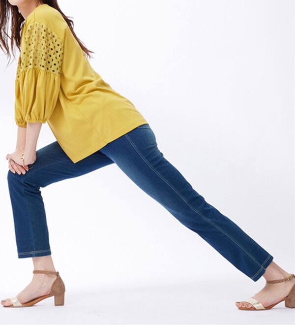 BELLUNA（ベルーナ）の「グーンと伸びる！ひんやりフローズンパンツ（フルレングスパンツ）」｜詳細画像