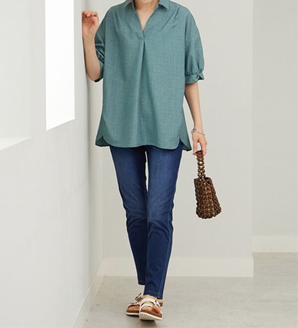 BELLUNA（ベルーナ）の「美ストレッチ素材レギンスパンツ（スパッツ・レギンス）」｜詳細画像