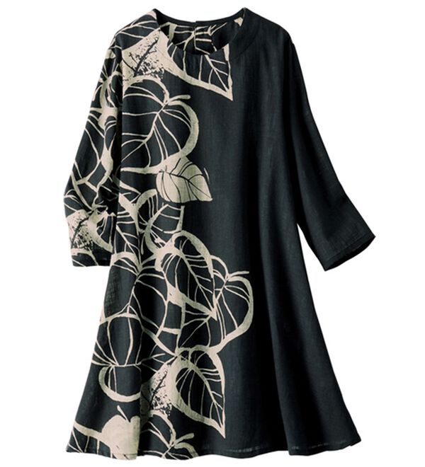 ルフラン（ルフラン）の「選べるプリントブラウス（ブラウス）」｜黒系