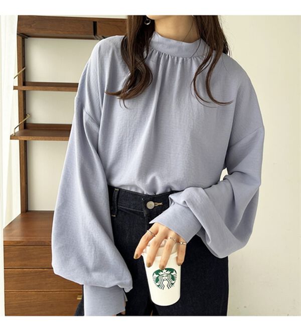 GeeRA（ジーラ）の「前後２ｗａｙボウタイブラウス（ブラウス）」｜詳細画像