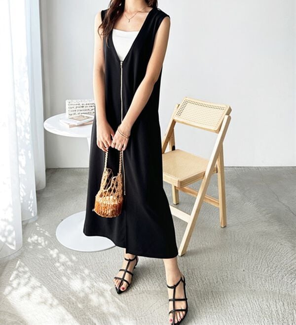 GeeRA（ジーラ）の「３ＷＡＹジップデザインジレワンピース（ジレ）」｜詳細画像