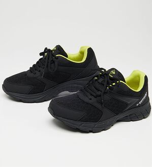 「＜ダンロップ・リファインド＞履き心地良いカラーシューズ（メンズスニーカー）」｜ブラックライム