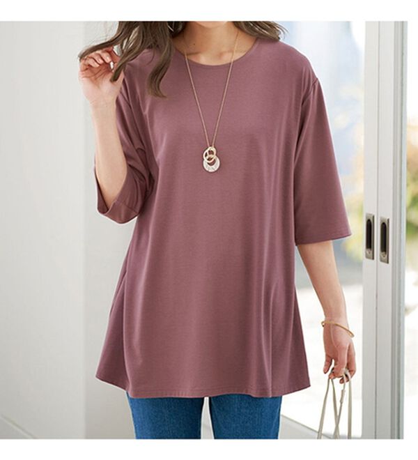 BELLUNA（ベルーナ）の「後ろ姿で魅せるタック使いチュニック（チュニック）」｜詳細画像