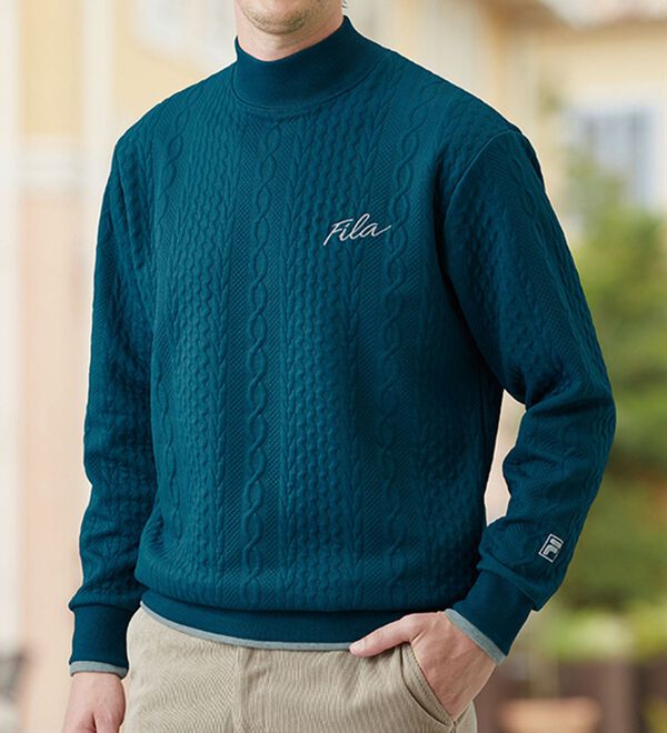 「＜フィラ＞フクレジャカードハイネックトレーナー（メンズトレーナー）」｜詳細画像