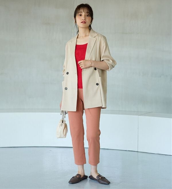 BELLUNA（ベルーナ）の「【再入荷】美ストレッチ素材アンクル丈レギンスパンツ（クロップドパンツ）」｜詳細画像