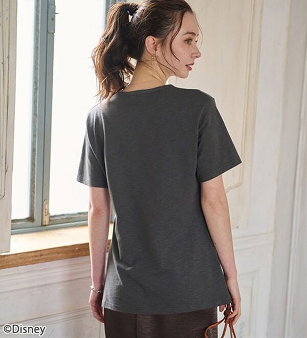 BELLUNA（ベルーナ）の「＜Ｄｉｓｎｅｙ＞キャラクタープリントヴィンテージ風Ｔシャツ（チュニック）」｜詳細画像