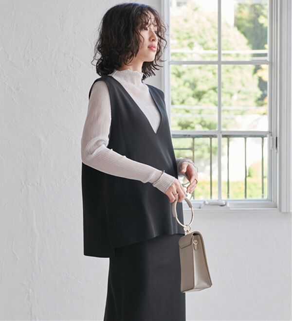 RANAN（ラナン）の「ニットベストセットアップ（ロングスカート）」｜詳細画像