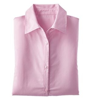 BELLUNA（ベルーナ）の「【選べる袖丈】洗える！ストレッチイージーケアシャツ（シャツ）」｜ピンク