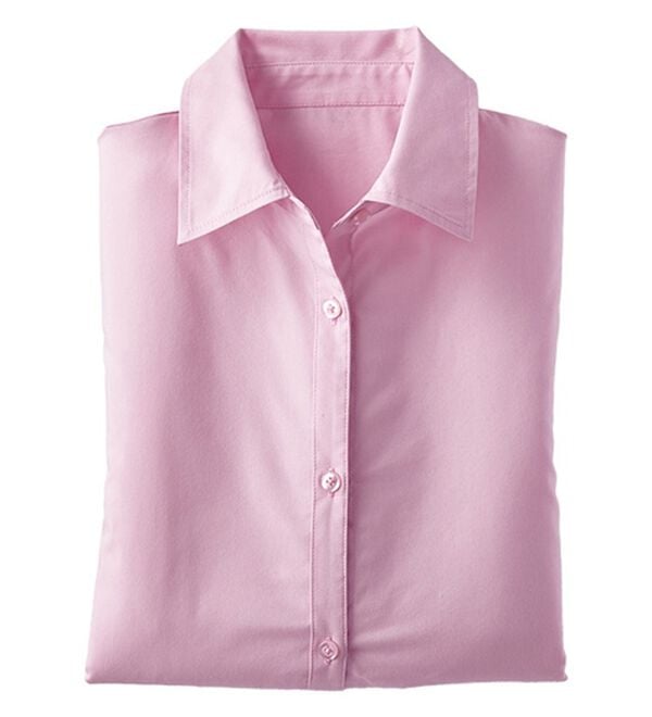 BELLUNA（ベルーナ）の「【選べる袖丈】洗える！ストレッチイージーケアシャツ（シャツ）」｜ピンク