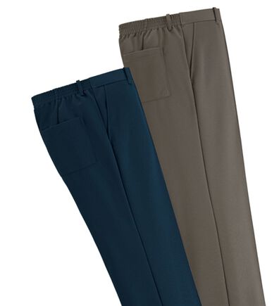 「【２本組】国産お父さんの上質安心スラックス（メンズスラックス）」