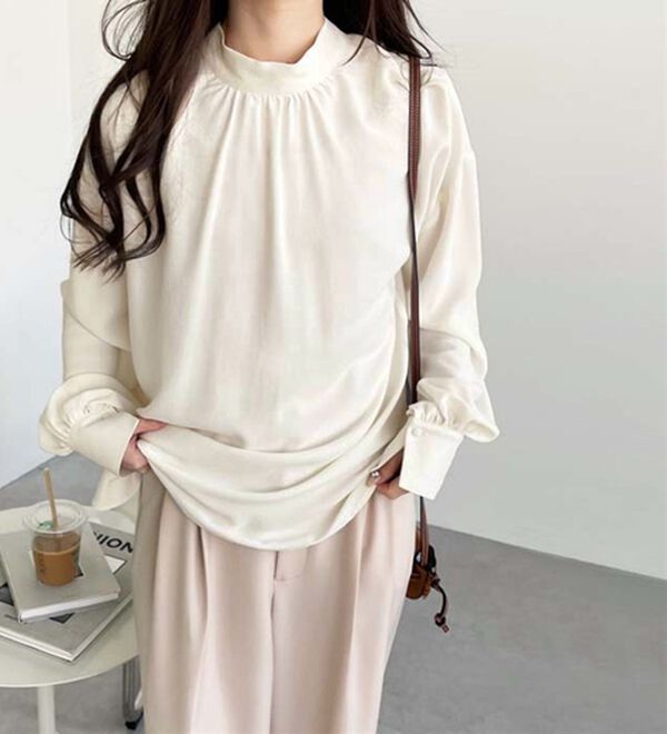 GeeRA（ジーラ）の「前後２ｗａｙボウタイブラウス（ブラウス）」｜詳細画像