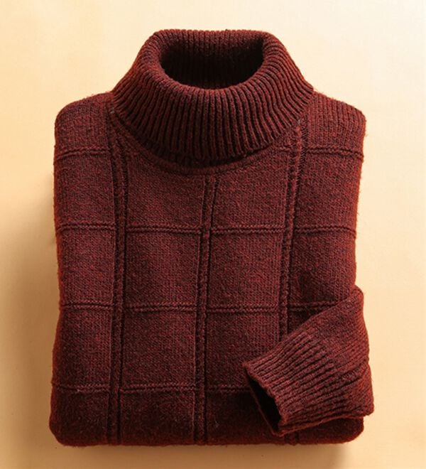 「まさに画期的裏暖かセーター（メンズニット・セーター）」｜ワイン