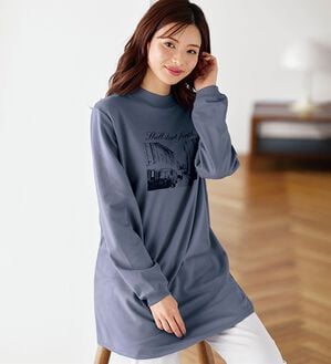 BELLUNA（ベルーナ）の「【メルティポンチ】プリントチュニック（チュニック）」｜詳細画像