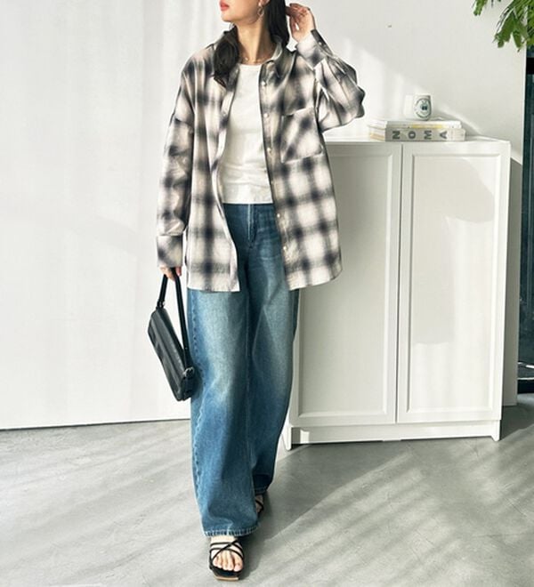 GeeRA（ジーラ）の「アソート柄オーバーサイズシャツ（シャツ）」｜詳細画像