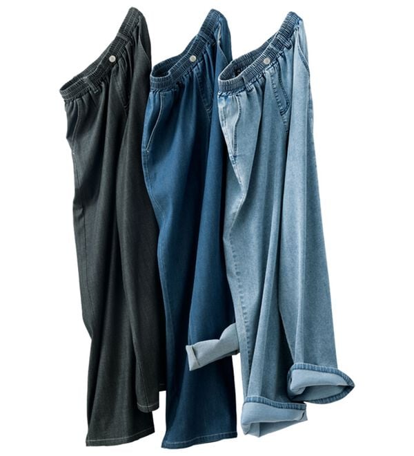 ルフラン（ルフラン）の「【３本組】とろスラ冷デニム（フルレングスパンツ）」｜詳細画像