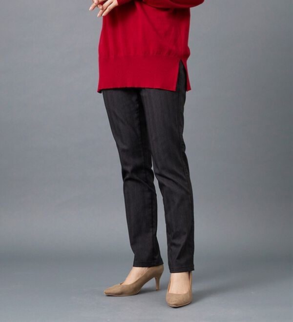 BELLUNA（ベルーナ）の「美脚ストレッチ裏起毛パンツ（フルレングスパンツ）」｜詳細画像