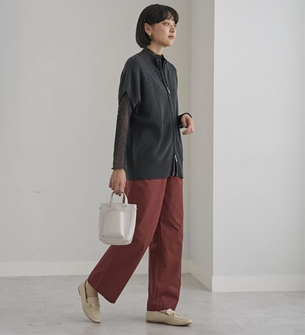 BELLUNA（ベルーナ）の「大人のきれいめベイカーチノパンツ（フルレングスパンツ）」｜詳細画像
