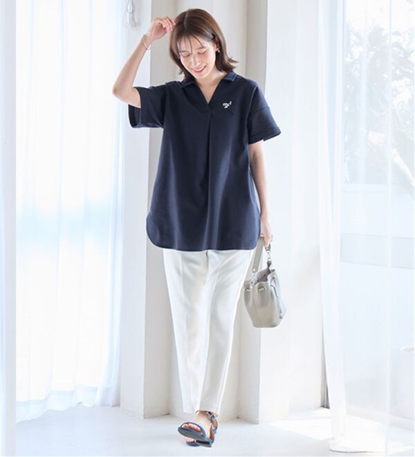 Viola e Viola（ヴィオラ エ ヴィオラ）の「【ｍａｒｉｅ　ｃｌａｉｒｅ　ＳＰＯＲＴ】スキッパーポロチュニック（チュニック）」｜詳細画像