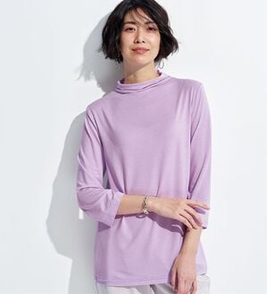 BELLUNA（ベルーナ）の「なめらかテンセル（ＴＭ）繊維ボトルネックプルオーバー（カットソー）」｜詳細画像