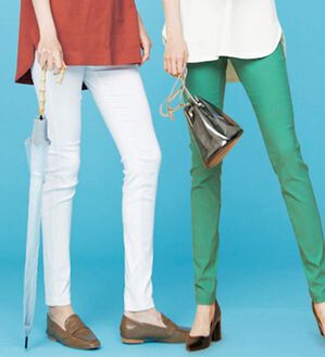 RANAN（ラナン）の「はっ水！ストレッチ素材スキニーパンツ（フルレングスパンツ）」｜詳細画像