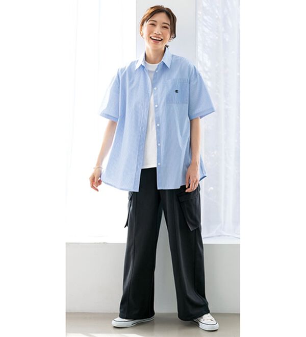 BELLUNA（ベルーナ）の「【ｃｈａｍｐｉｏｎ】ハイウエストカーゴパンツ（その他パンツ）」｜詳細画像