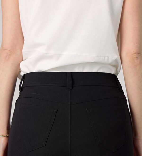 BELLUNA（ベルーナ）の「 【接触冷感】【選べる2丈】サラリ裏メッシュ美脚アンクルパンツ（フルレングスパンツ）」｜詳細画像