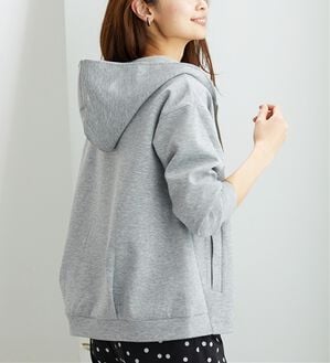 BELLUNA（ベルーナ）の「【快適Ｌａｂ．】とろみ素材裾タックパーカー（パーカー）」｜杢グレー