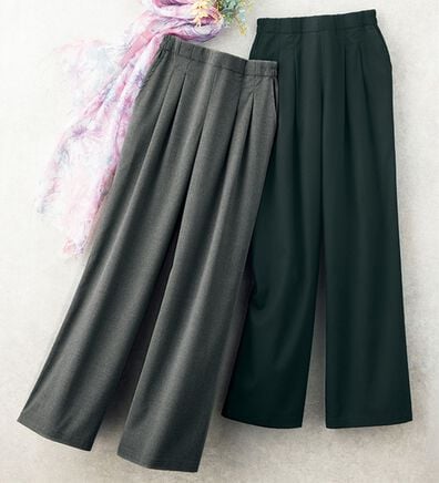 ルフラン（ルフラン）の「【２本組】日本製　紡ぎ和。イージーパンツ（その他パンツ）」