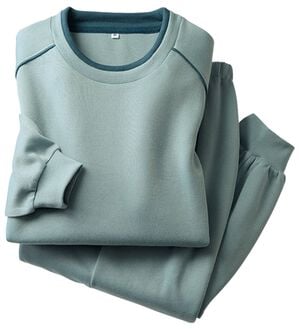 「毎日活躍！スウェット上下セット（メンズルームウェア）」｜グリーン