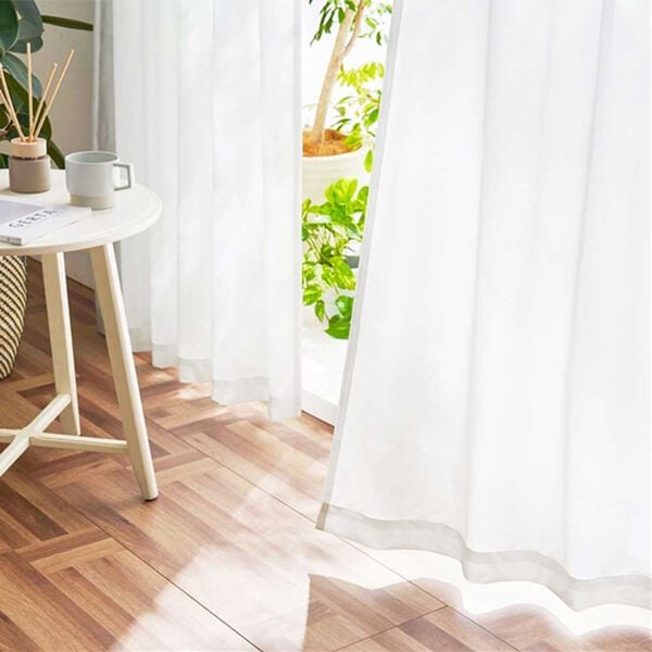 iellio（イエリオ）の「断熱保温ＵＶカット採光レースカーテン２枚組＜夜も見えにくい・透けにくい・ミラーレース・省エネ節電＞（レースカーテン）」｜詳細画像