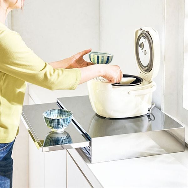 「引き出し付ステンレスキッチンサポートテーブル（キッチン隙間収納）」｜詳細画像