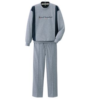 「お買得！毎日活躍ホームスーツ上下セット（メンズルームウェア）」｜グレー