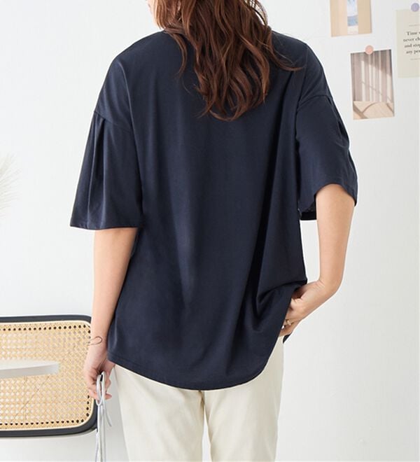 Viola e Viola（ヴィオラ エ ヴィオラ）の「袖タックチュニックTシャツ（チュニック）」｜詳細画像