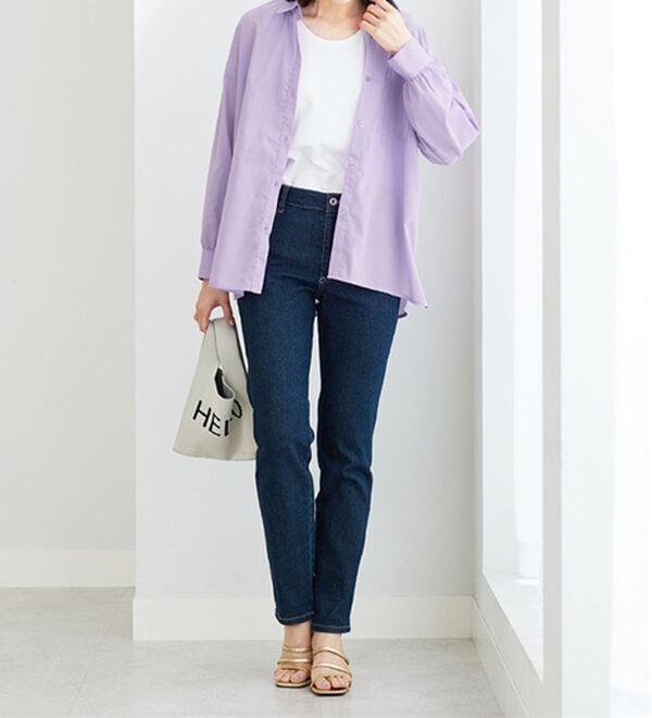 BELLUNA（ベルーナ）の「ベーシックデザインオーバーサイズシャツ（シャツ）」｜詳細画像