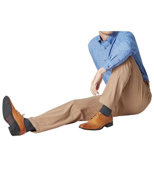 「【３本組】＜コムルヴァン・オム＞のびのび快適上品チノパンツ（メンズフルレングスパンツ）」｜詳細画像