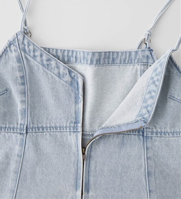 RANAN（ラナン）の「デニム素材キャミビスチェ（タンクトップ・キャミソール）」｜詳細画像