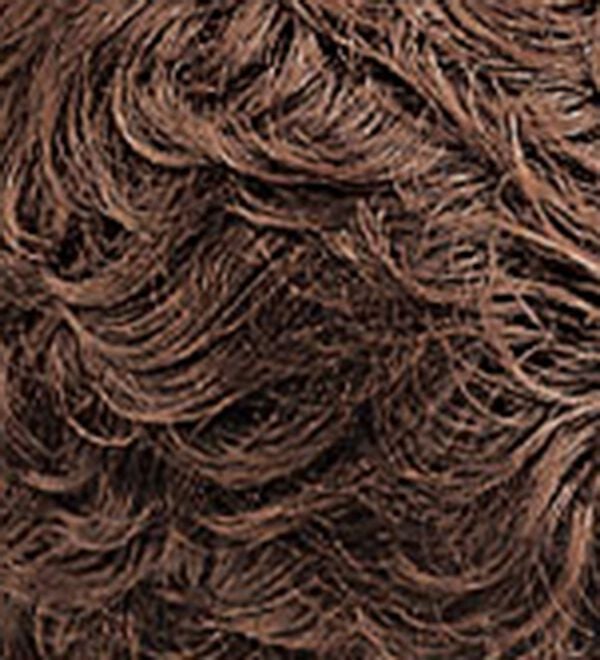 「人毛１００％ハンドメイド軽やかヘアピース（ウィッグ・ヘアピース・エクステ）」｜栗色