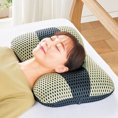「高さ調節できる洗える通気性のよい枕（枕）」