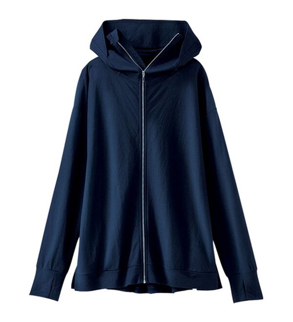 BELLUNA（ベルーナ）の「絶対に焼けたくない！後プリーツＵＶパーカー（パーカー）」｜詳細画像