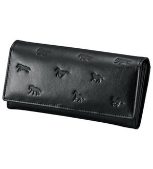 「イタリアンレザー使用　開運の馬財布（財布・パスケース）」｜ブラック