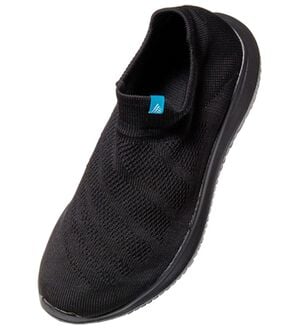 BELLUNA（ベルーナ）の「＜ニッティー＞靴下感覚柔らかニットスニーカー（スニーカー）」｜オール黒