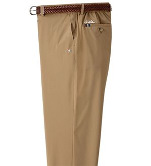 「＜アーノルド　パーマー＞進化系！すっきりハイブリッドダウンパンツ（メンズフルレングスパンツ）」｜ベージュ