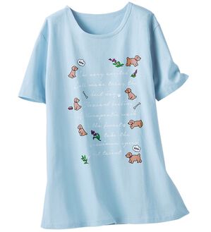 BELLUNA（ベルーナ）の「汗取パッド付綿１００％プリントＴシャツ（Tシャツ）」｜詳細画像