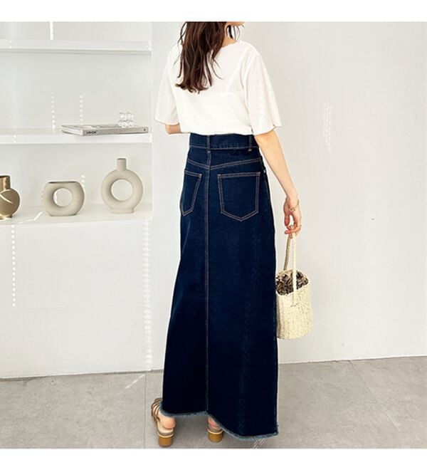 GeeRA（ジーラ）の「前後２ＷＡＹ配色メロー５分袖カットソー（カットソー）」｜詳細画像