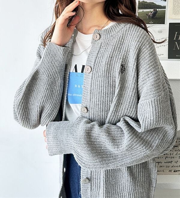 GeeRA（ジーラ）の「【Ｕ．Ｓ．ＰＯＬＯ　ＡＳＳＮ】ニットカーディガン（ニットカーディガン）」｜詳細画像