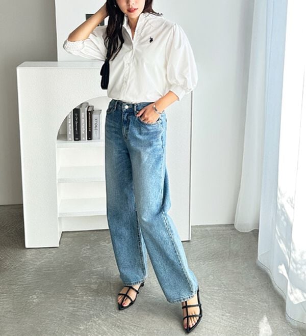 GeeRA（ジーラ）の「【Ｕ．Ｓ．　ＰＯＬＯ　ＡＳＳＮ．】ボリューム袖シャツブラウス（ブラウス）」｜詳細画像